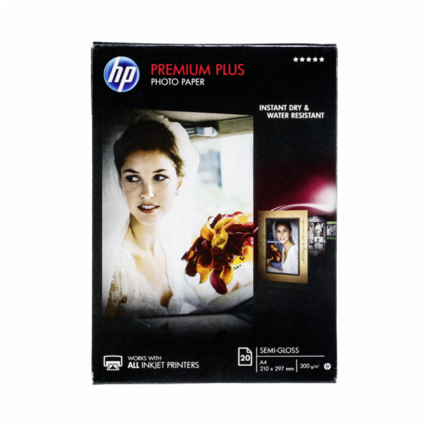 HP Premium Plus Semi-gloss Photo Paper-20 sht/A4/210 x 29...