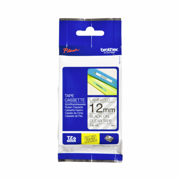 BROTHER TZ131 Black On Clear Tape (12mm)