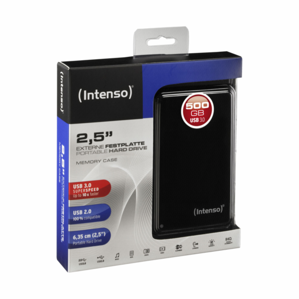 Intenso Memory Case 500GB 2,5  USB 3.0 černá