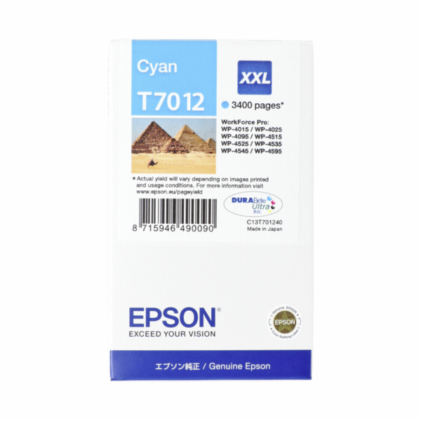 Epson cartridge XXL modra T 701 WorkForce Pro       T 7012