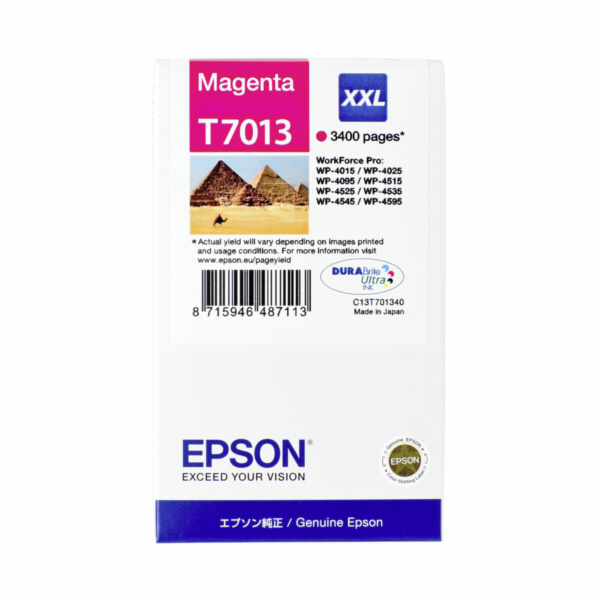 Epson cartridge XXL cervena T 701 WorkForce Pro       T 7013