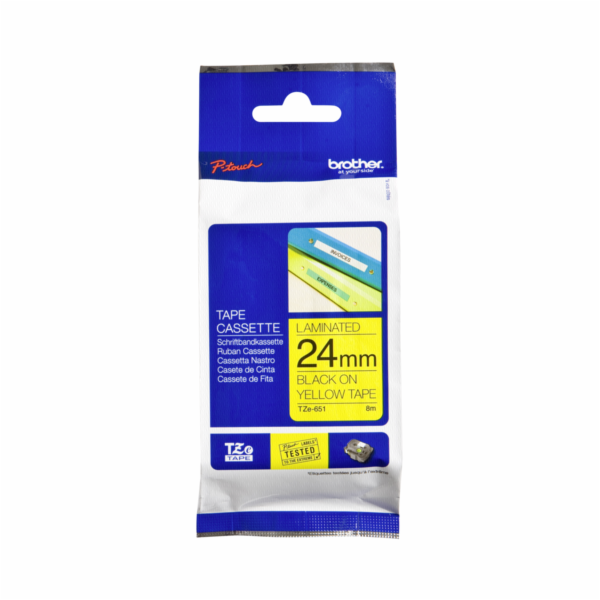 BROTHER TZE651 - kazeta TZ šířky 24mm, laminovaná TZE-651...