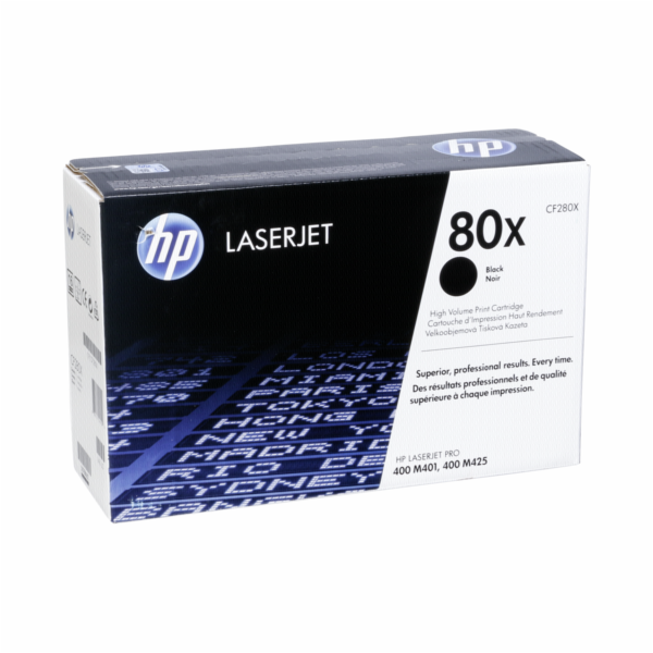 HP 80X Black LJ Toner Cart, 6 900 str, CF280X
