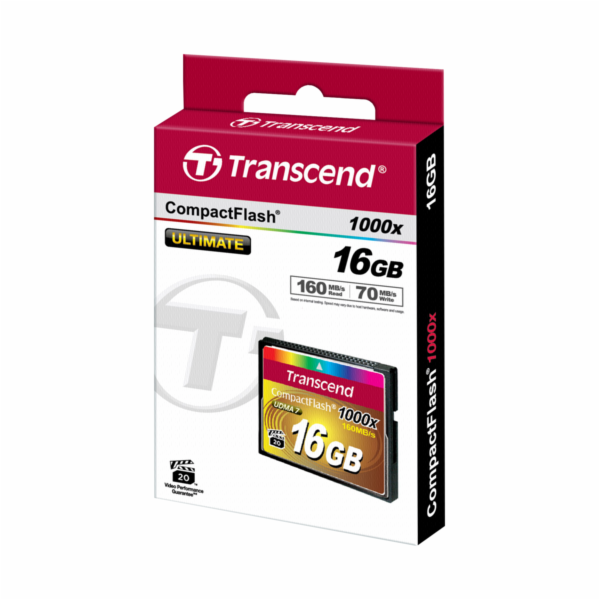 Transcend Compact Flash 16GB 1000x