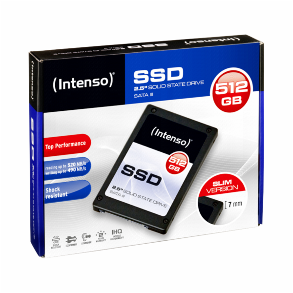 Intenso TOP SSD 2,5        512GB SATA III / Solid State D...
