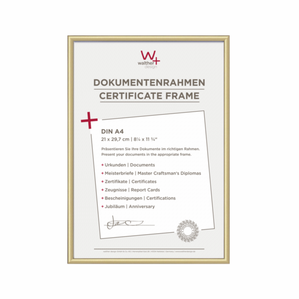 Rámeček Walther New Lifestyle 21x30 plast zlatý