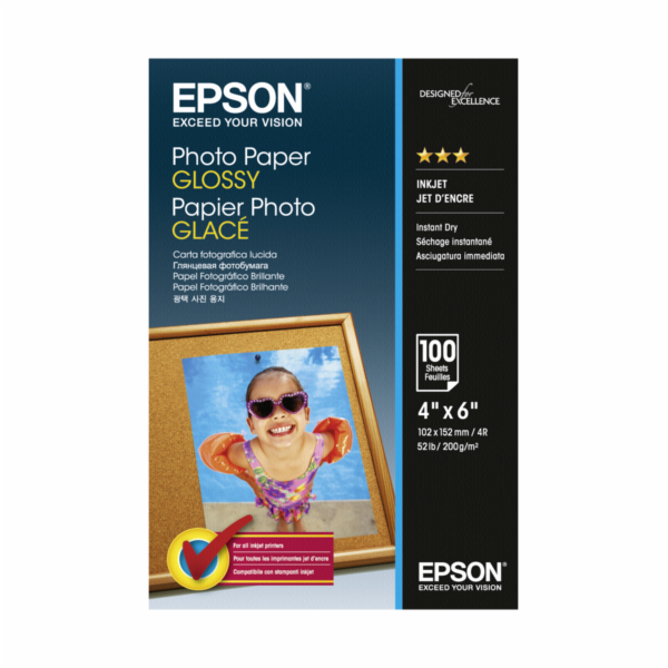 Epson Photo papir leskly 10x15 cm 100 listu 200 g