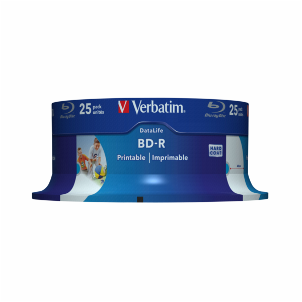 1x25 Verbatim BD-R Blu-Ray 25GB 6x Speed DL Wide Printabl...
