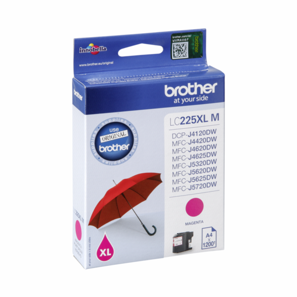 Brother LC-225XL M cervená