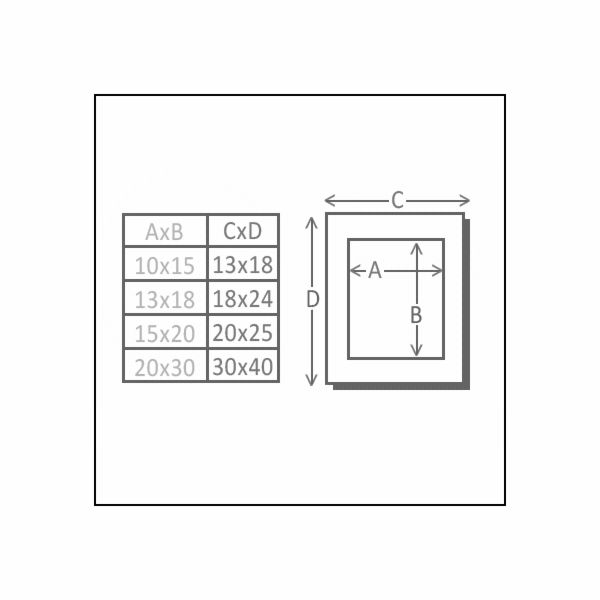 Deknudt S66KF2 P1          18x24 drevo cerna s Passepartout