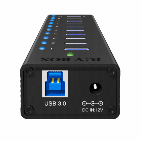Raidsonic ICY BOX IB-AC6110 10-Port USB 3.0 Hub