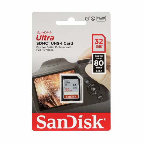 SanDisk Ultra SDHC 32GB UHS-I SDSDUNC-032G-GN6IN Paměťová...