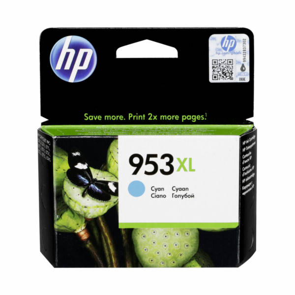HP F6U16AE napln do tiskarny CYAN c. 953 XL
