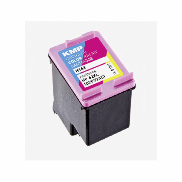 KMP H163 cartridge 3-barevna kompatibil. s HP C2P07AE 62 XL
