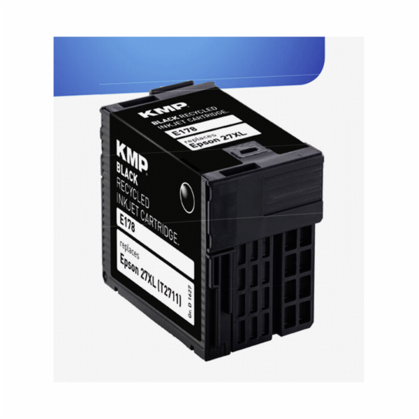 KMP E178 Tintenpatrone schwarz kompatibel mit Epson T 271...