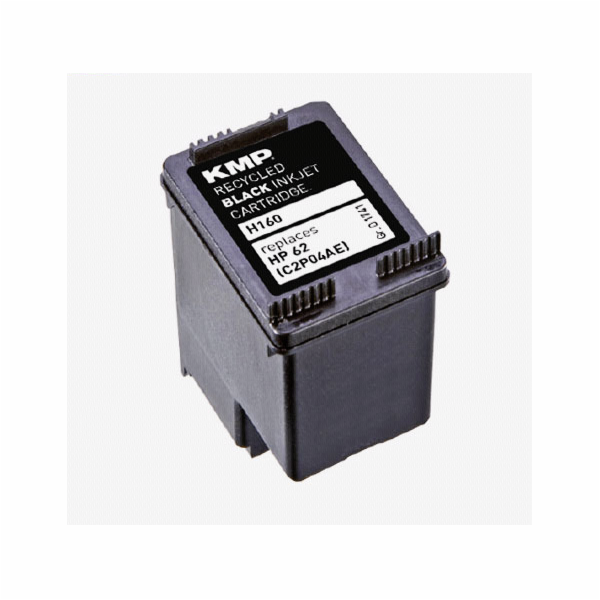 KMP H160 cartridge cerna kompatibil. s HP C2P04AE No 62