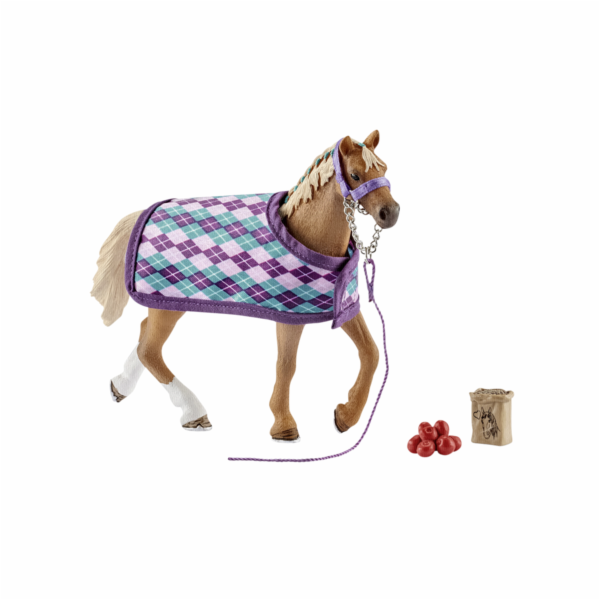 Schleich 42360 Anglický plnokrevník s přikrývkou
