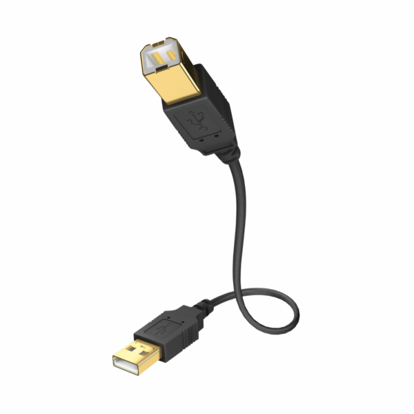 in-akustik Premium High Speed USB A / B 2.0 1,0 m