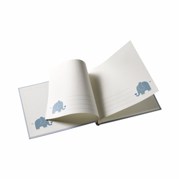 Walther Baby Animal blue 25x28 50 white Pages / Elefant U...