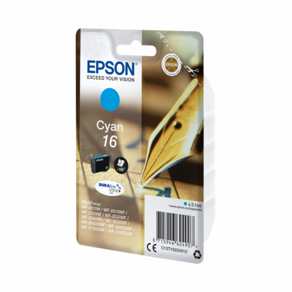 EPSON ink bar Singlepack ""Pero"" Cyan 16 DURABrite Ultra...
