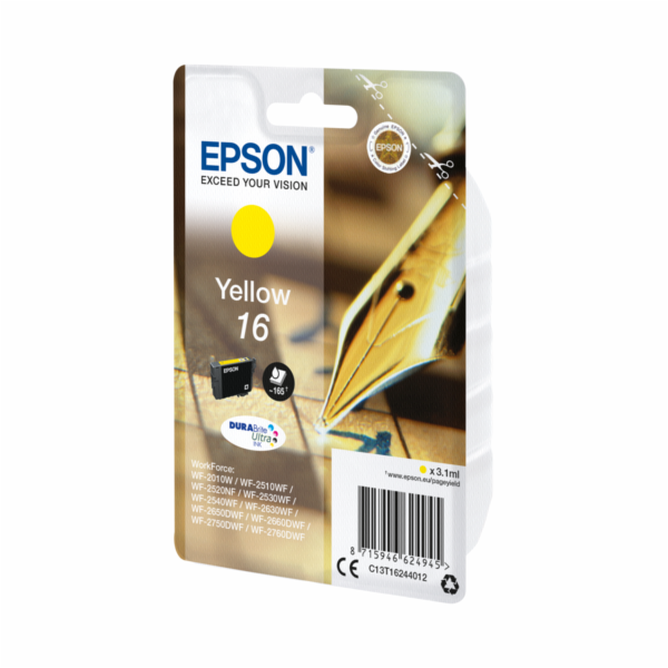EPSON ink bar Singlepack ""Pero"" Yellow 16 DURABrite Ult...