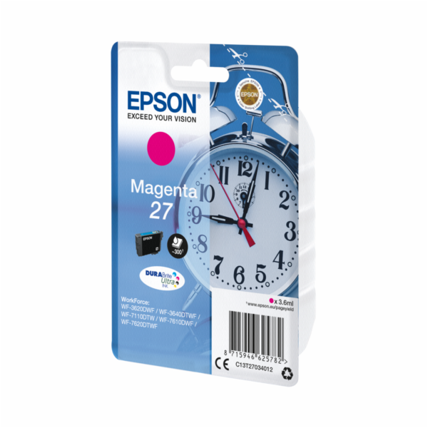 Epson 27 - 3.6 ml - purpurová - originální - inkoustová c...