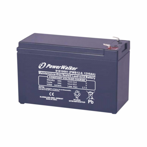 PowerWalker 12V/9Ah VRLA Blei-Gel aku PWB12-9