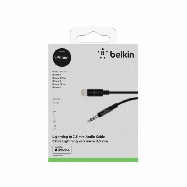 Belkin MIXIT Lightning na 3,5mm AUX kabel 0,9m AV10172bt0...