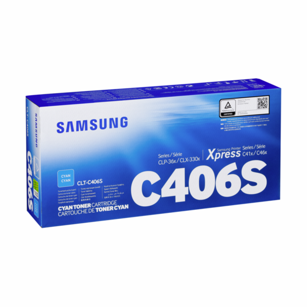 HP - Samsung CLT-C406S Cyan Toner Cartridg (1,000 pages)