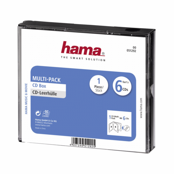 Hama CD-Multipack prázdné obaly 6ks v bal.