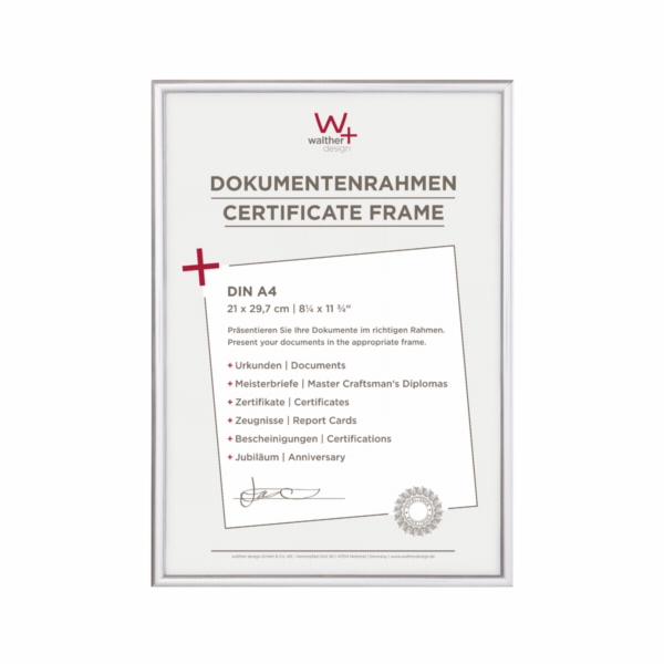 Rámeček Walther New Lifestyle 21x30 plast stříbrný