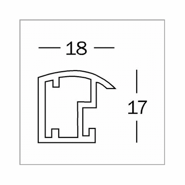 Walther Trendstyle stahl   20x30 plast KP030D