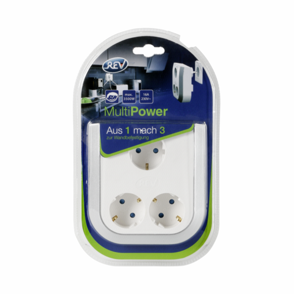 REV MultiPower 3-fold Socket extension