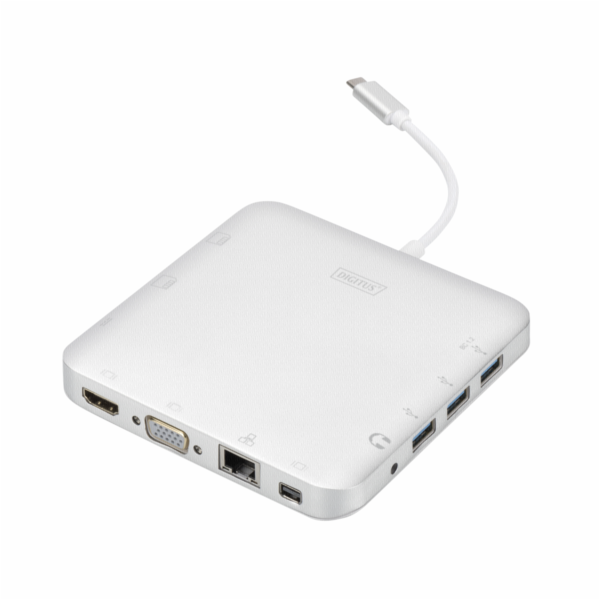 Dokovací stanice USB Type-C, 11 dalších portů, duální mon...