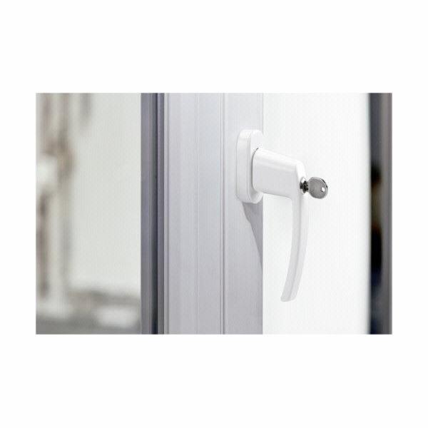 Olympia FGS 100 Window Handle with Lock white