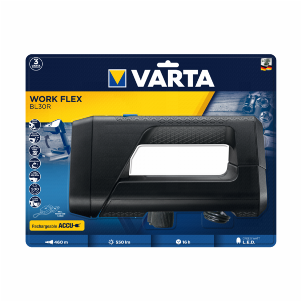 Varta Work Flex BL30R Lehká dobíjecí ruční svítilna