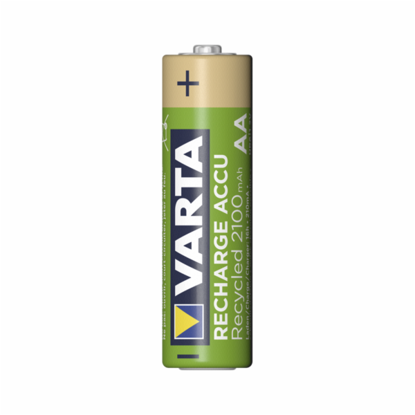 10x4 Varta RECHARGE ACCU Recycled 2100 mAH AA Mignon NiMH