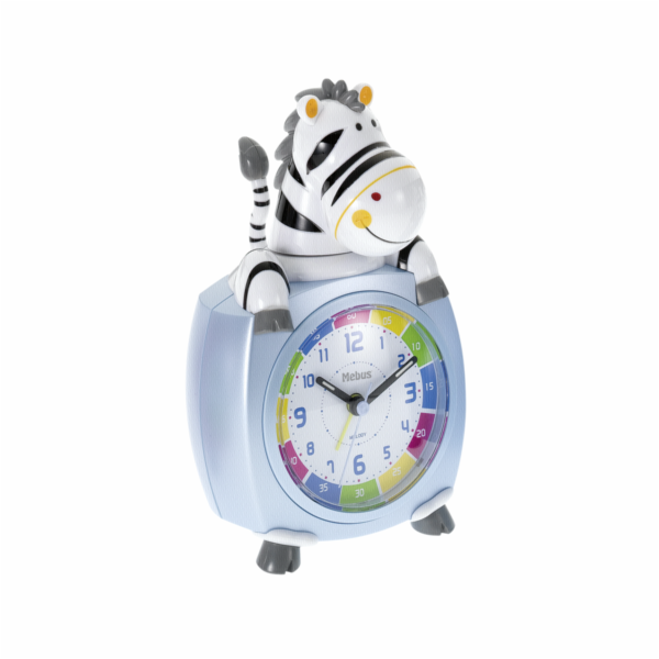 Mebus 26637 detský budík Motiv Zebra ruzné barvy