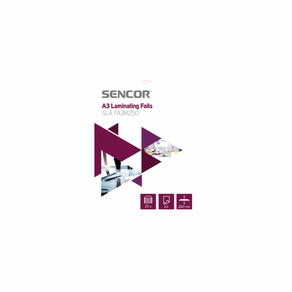 SENCOR SLA FA3M250 Fólie A3 250mic 25ks SENCOR