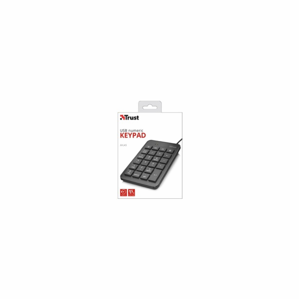 TRUST klávesnice Xalas USB Numeric Keypad