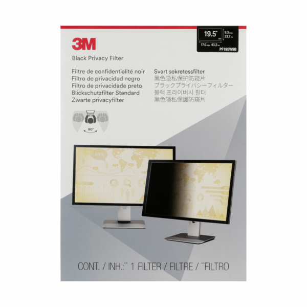 3M PF195W9B bezpecnostni filtr pro 19,5  sirokouhlý monitor