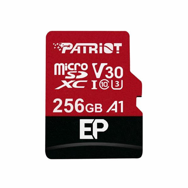 Patriot V30 A1/micro SDXC/256GB/UHS-I U3 / Class 10/+ Ada...