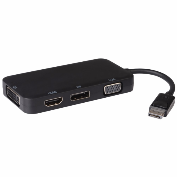 Adaptér DisplayPort - DP + HDMI + DVI + VGA 1080p, 4K*2K
