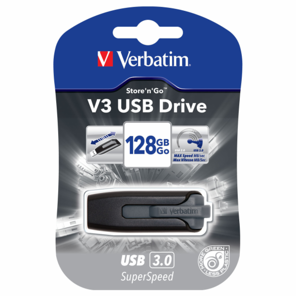 VERBATIM Flash disk Store  n  Go V3/ 128GB/ USB 3.0/ černá