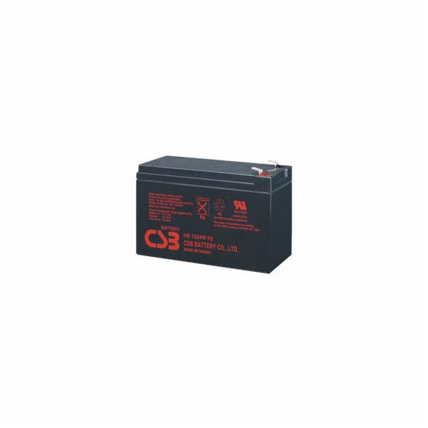 CSB Pb záložní akumulátor VRLA AGM 12V/9Ah (HR1234W F2)
