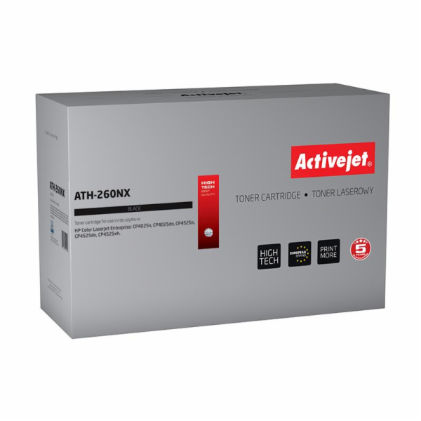 Activejet ATH-260NX toner for HP printer; HP CE260X repla...