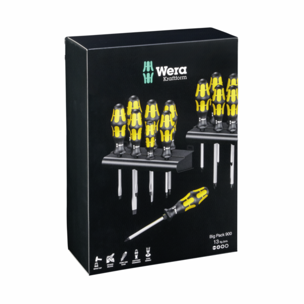 WERA Kraftform Big Pack 900 sada sroubováku 13-ti dílná