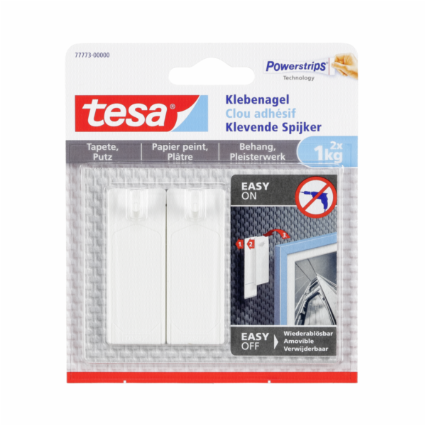 1x2 Tesa Adhesive Nail    1,0 kg for Wallpaper & Plaster ...