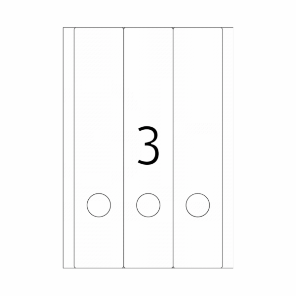 Herma Removable File Spine Label 61x297 25list. DIN A4 75...