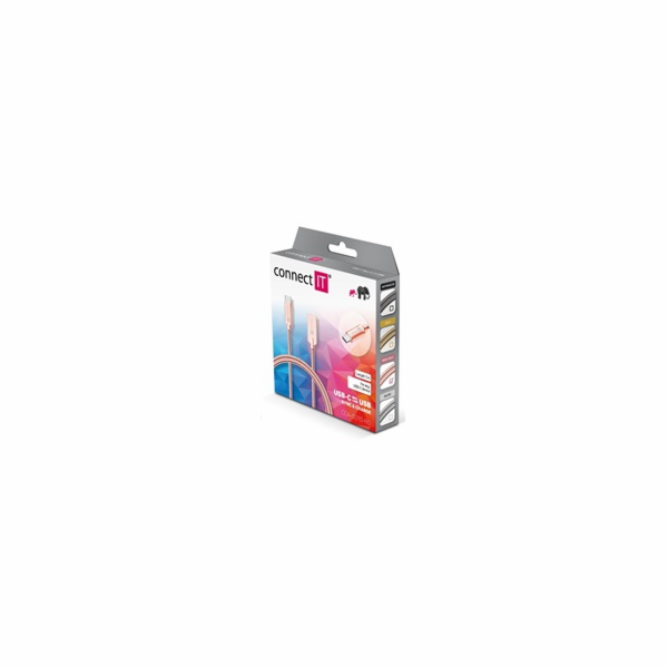 CONNECT IT Wirez Steel Knight USB-C (Type C) - USB-A, met...